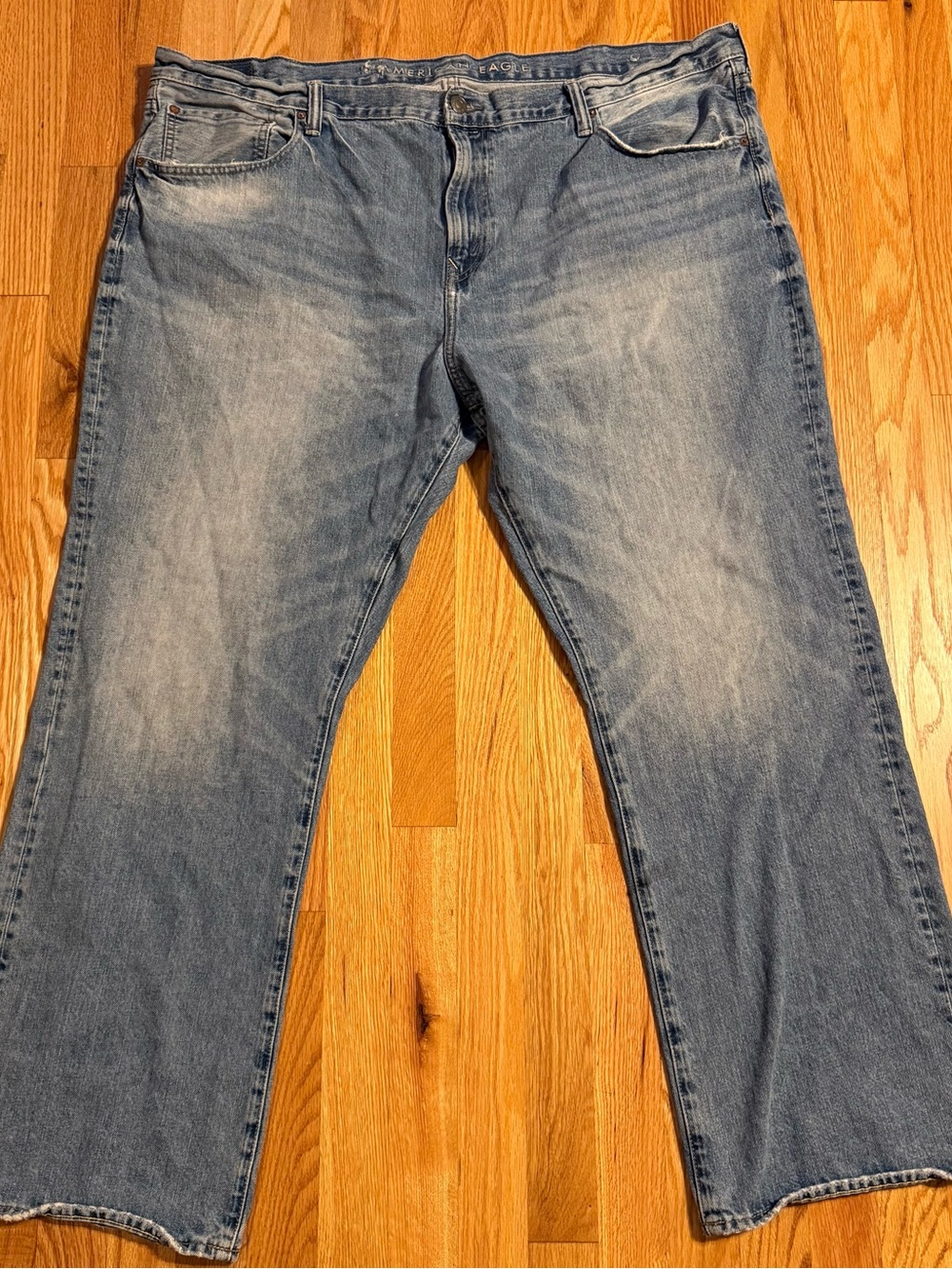 American Eagle Outfitters Men's Faded Blue Bootcut Jeans 46 x 32 (50 x 32)